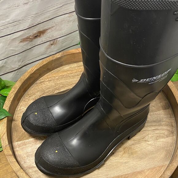 Dunlop Monarch 16" Steel Toe ASTM F 2413-11 Rubber Work Boots Men 9 Women 11 - Picture 7 of 10